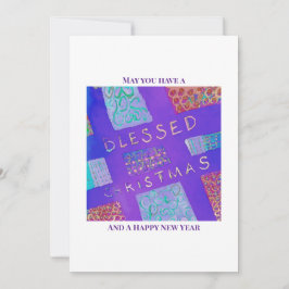 Cartão De Festividades MAZIPOODLES Blessed Christmas 