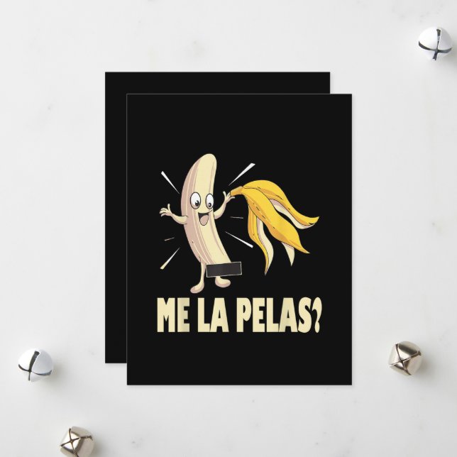 Cartão De Festividades Me La Pelas (Frente/Verso In Situ)