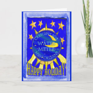 Cartão De Festividades Medidor de Água NOLA Feriado