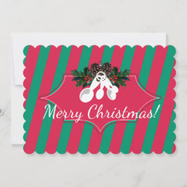 Cartão De Festividades Medindo colheres de Natal da cozinha de