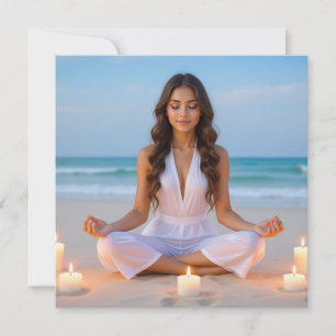 CARTÃO DE FESTIVIDADES MEDITAÇÃO - IOGA - BEM-ESTAR - CARPE DIEM