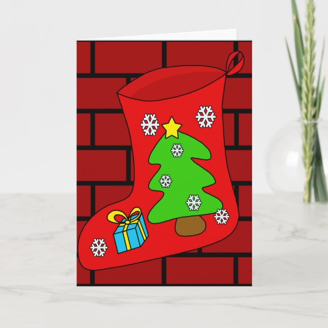 Cartão De Festividades Meia de Natal 2 (Frente)