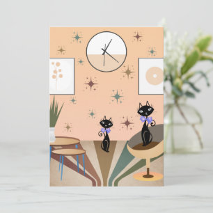 Cartão De Festividades meio século do Médio do século moderno