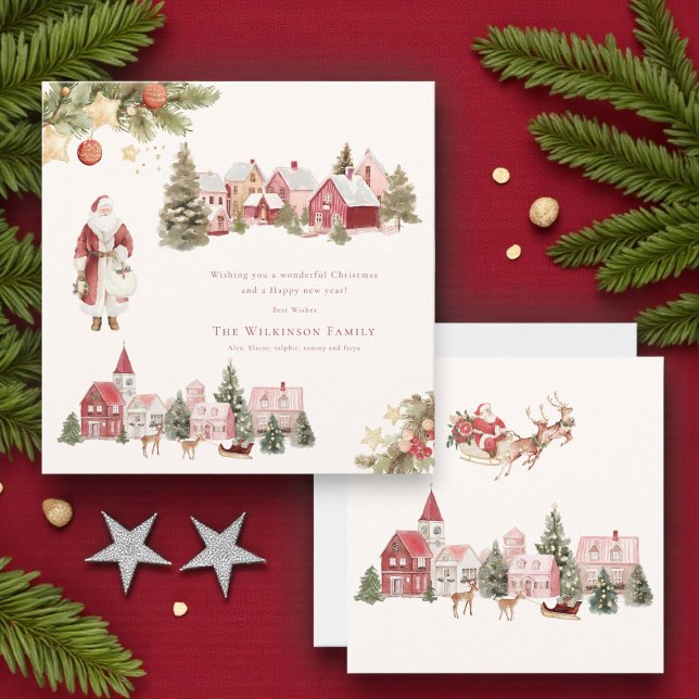 Cartão De Festividades melancia pintada, natal (Criador carregado)