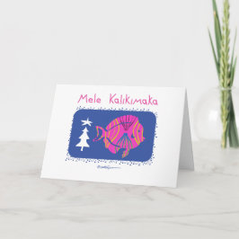 Cartão De Festividades Mele Kalikimaka (Feliz Natal: Havaí) FISH,
