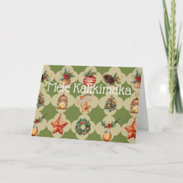 Cartão De Festividades Mele Kalikimaka Feliz Natal Havaiano
