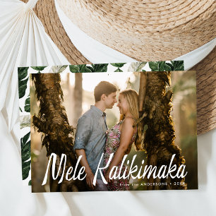 Cartão De Festividades Mele Kalikimaka Foto Moderna
