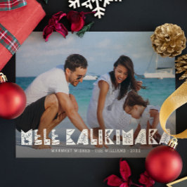 Cartão De Festividades Mele Kalikimaka Foto Moderna Havaiana