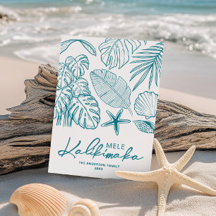 Cartão De Festividades Mele Kalikimaka Natal tropical