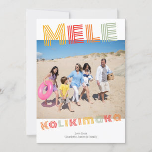 Cartão De Festividades Mele Kalikimaka Personaliza o Natal