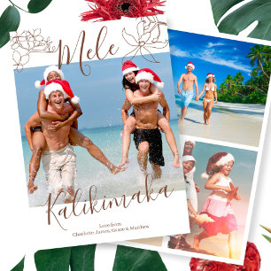 Cartão De Festividades Mele Kalikimaka Personaliza o Natal