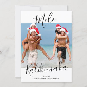 Cartão De Festividades Mele Kalikimaka Personaliza o Natal