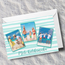 Mele Kalikimaka Praia Foto Chic Teal