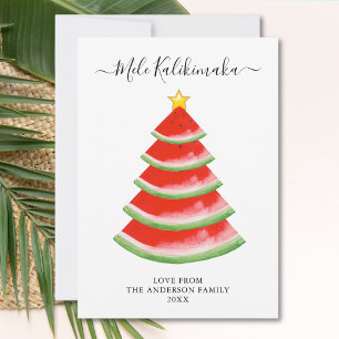Cartão De Festividades Mele Kalikimaka Watermelon