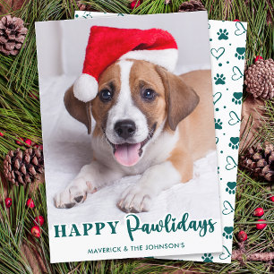 Cartão De Festividades Melhor Ano Em Cão Verde Foto De Pet