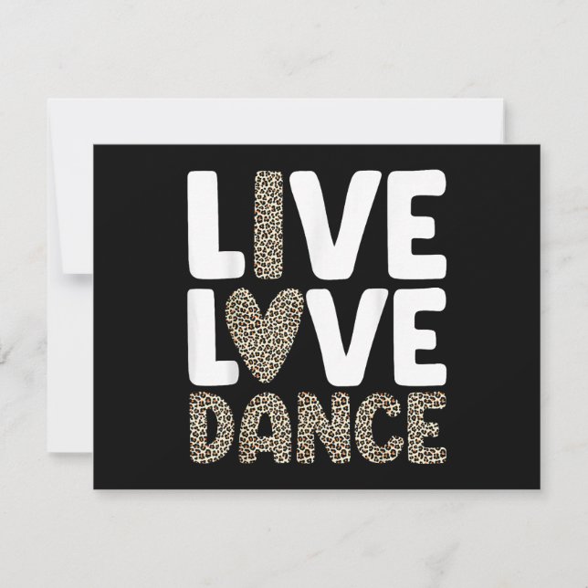 Cartão De Festividades Melhor Arte De Dança Para Homens Meninas Dançando  (Frente)