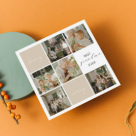 Cartão De Festividades Melhor Avó Nunca | Colagem de Fotografias | Mocha