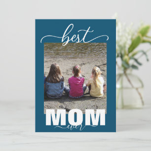 Cartão De Festividades Melhor Dia de as mães de fotos de 3 crianças MOM