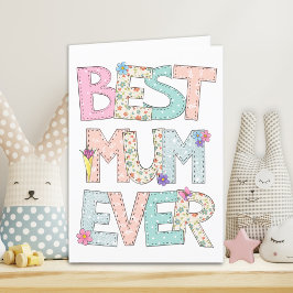 Cartão De Festividades Melhor Dia de as mães de Mãe