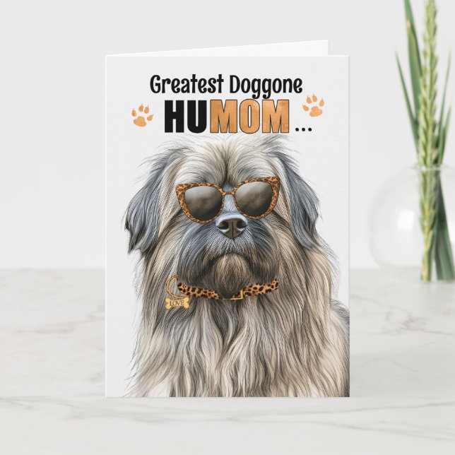 Cartão De Festividades Melhor Dia de as mães HuMOM Eterno Pirenéus (Frente)