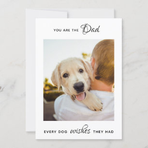 Cartão De Festividades Melhor Dia de os pais de Fotos Pet Personalizado d