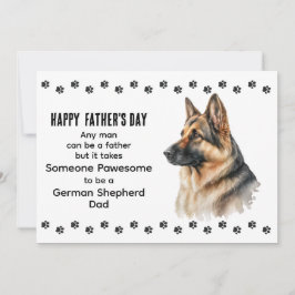 Cartão De Festividades Melhor Dia dos Pais Personalizado com Cachorro Pas