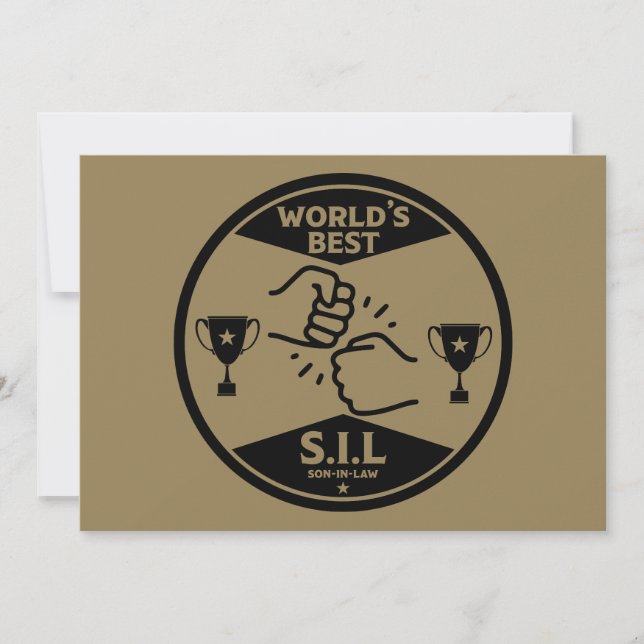 Cartão De Festividades Melhor Genro do Mundo (Frente)