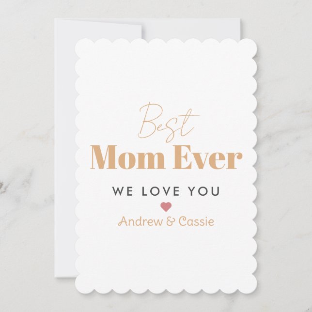 Cartão De Festividades Melhor mãe de todas (Frente)