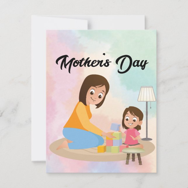 Cartão De Festividades Melhor mãe de todas (Frente)