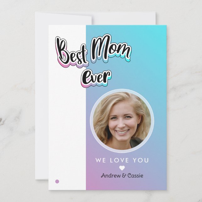 Cartão De Festividades Melhor mãe de todos os tempos (Frente)