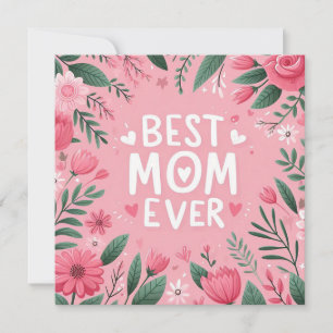 Cartão De Festividades Melhor Mãe de Todos os Tempos