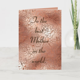 Cartão De Festividades Melhor Mãe do Mundo