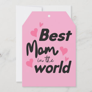 Cartão De Festividades Melhor Mãe do Mundo: Coleção do Dia das Mães 4