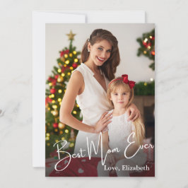 Cartão De Festividades Melhor Mãe do Mundo Foto Personalizada