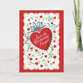 Cartão De Festividades MELHOR MARIDO - placa de Dia de os namorados engra