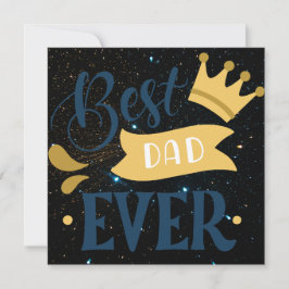 Cartão De Festividades Melhor Pai do Mundo