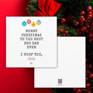 Cartão De Festividades Melhor Pai do Mundo Divertido Feliz Natal Do Cacho