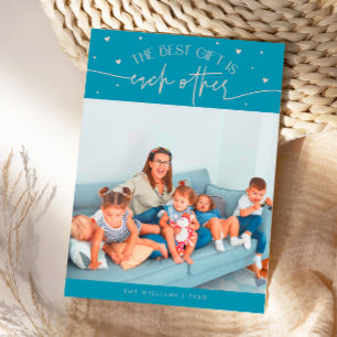 Cartão De Festividades Melhor Presente Aqua Pêssego Dia dos Namorados Fot