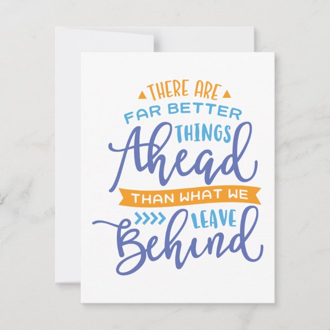 Cartão De Festividades Melhores Coisas à Frente Ano Novo (Frente)