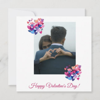 Cartão De Festividades Melodia do Coração em Aquarela Dia dos Namorados