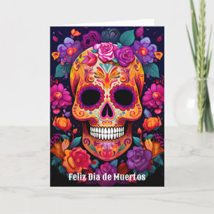 Cartão De Festividades 🌹 Memória Vibrante: Um Tributo Día de Muertos 🌹