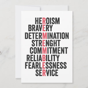 Cartão De Festividades Memorial do Dia Americano Patriótico Veterano