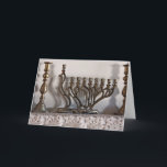 Cartão De Festividades Memórias e Menorahs<br><div class="desc">Para Chanukah (Hanukkah). O festival de luzes no meio do inverno,  quando nós o precisarmos mais.</div>