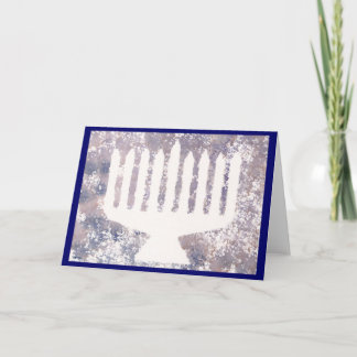 Cartão De Festividades Memórias Menorah de Hanukah