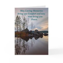 MEMORIES AND PEACE SYMPATHY CARD