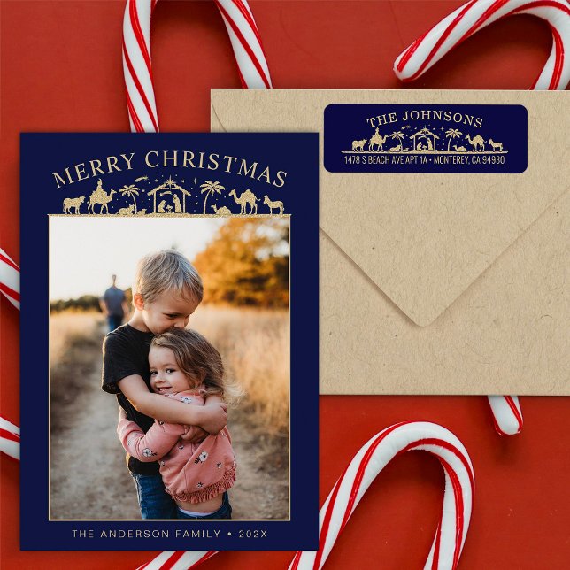 Cartão De Festividades Menino Jesus Cristo da Cena de Natal (Criador carregado)