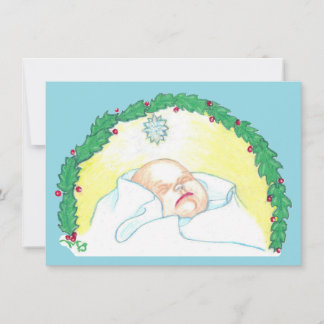 Cartão De Festividades Menino Jesus Envolto