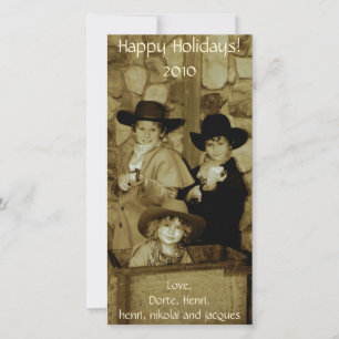 Cartão De Festividades Meninos Robôs