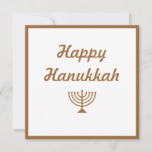 Cartão De Festividades Menorah (Frente)