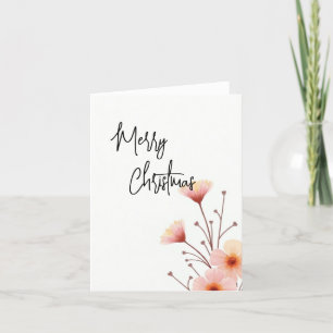 Cartão De Festividades Mensagem de Ano Novo da Família Feliz Natal